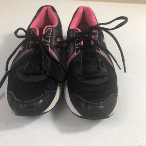Asics Gel Impression 8 Womens Size 8 Running Shoe Sneaker Black Pink Athletic